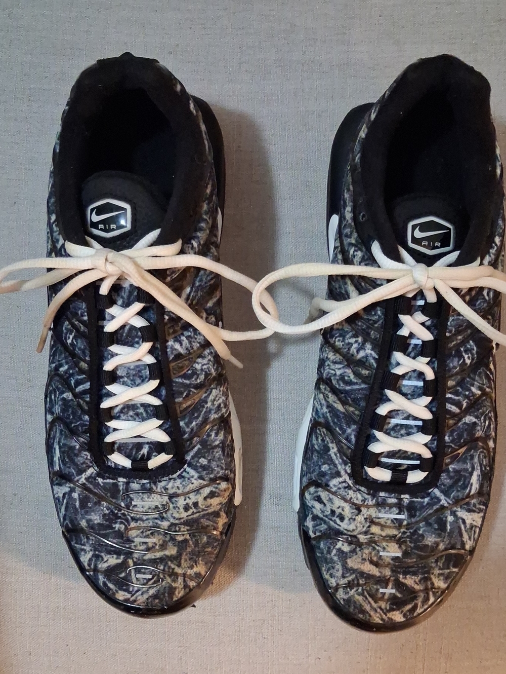 Nike Air Marbled Black & White Running Shoes